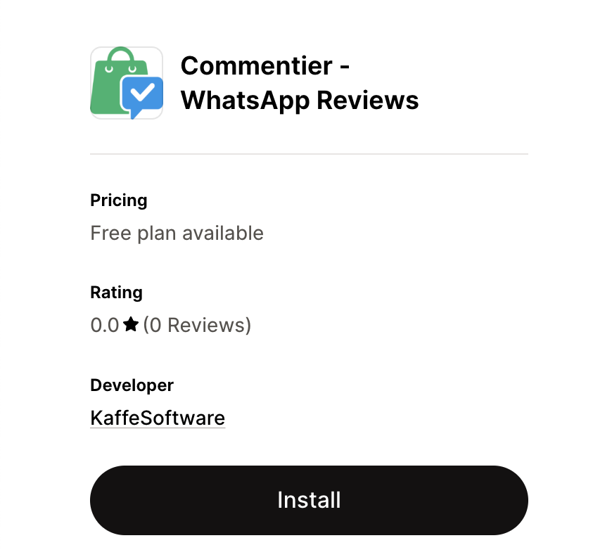 Shopify Installation